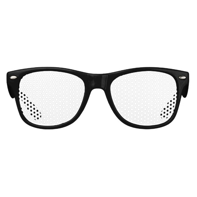 Create Your Own White Custom Party Sunglasses (Front)