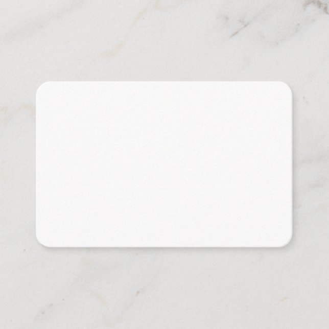 Create Your Own White Custom personalized Business Card (Front)