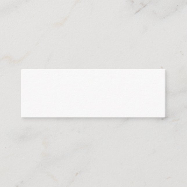 Create Your Own White Custom personalized Mini Business Card (Front)