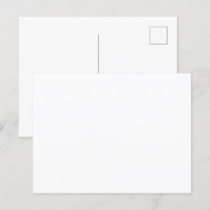 Create Your Own White Custom Postcard