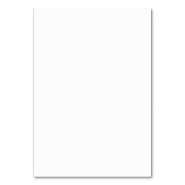 Create Your Own White Custom Table Number (Front)