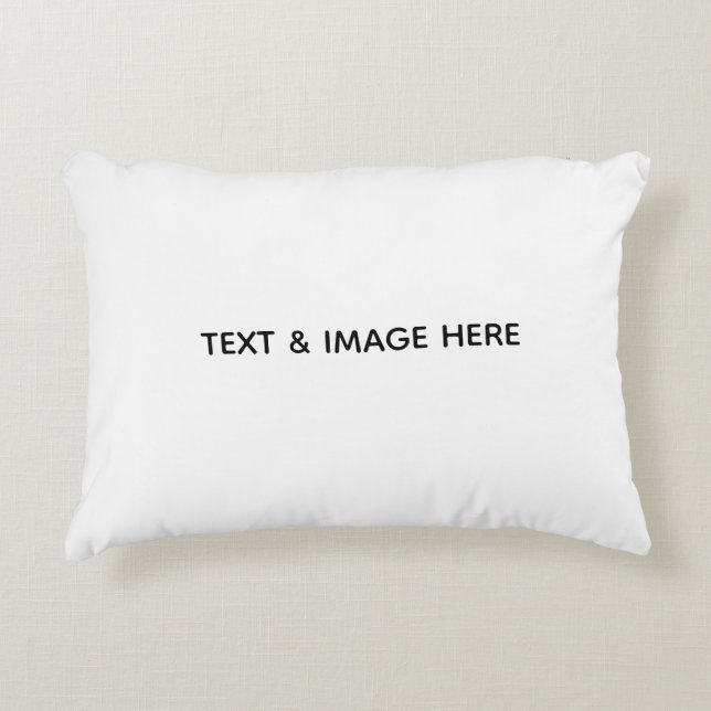 Create Your Own white Decorative Cushion (Front)