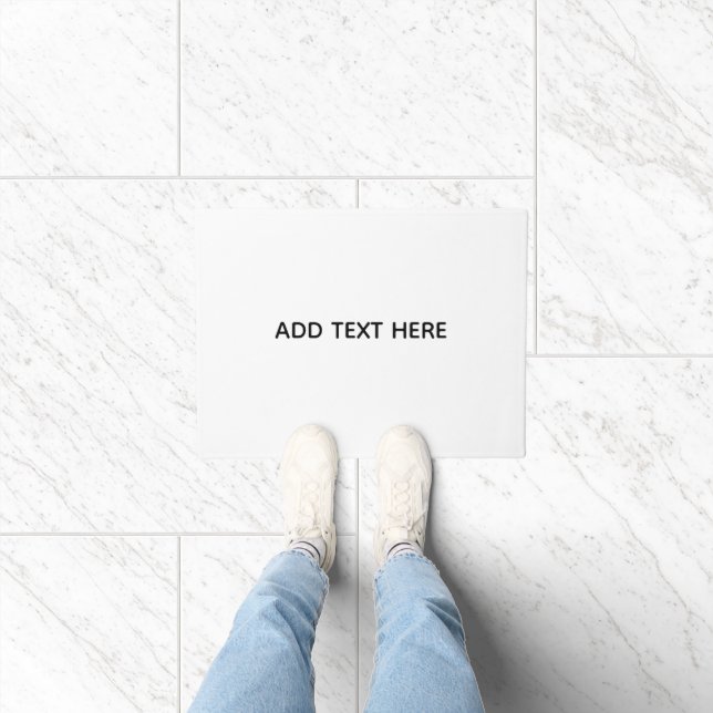 Create Your Own White  Doormat (Indoor)