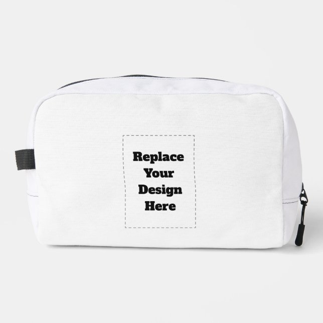 Create Your Own white  Dopp Kit (Front)