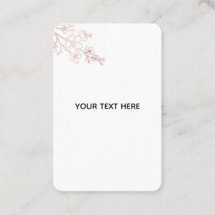 Create Your Own White Elegant Business Card