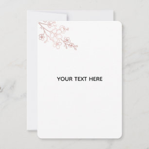 Create Your Own White Elegant Card