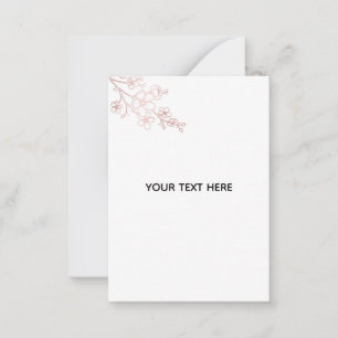 Create Your Own White Elegant Card