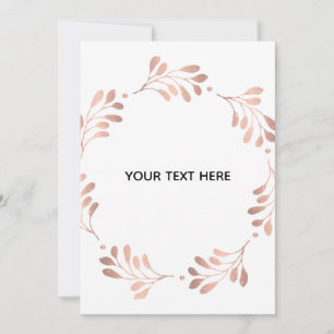 Create Your Own White Elegant Card