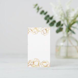 Create Your Own White Elegant Enclosure Card
