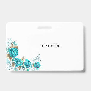 Create Your Own White Elegant ID Badge