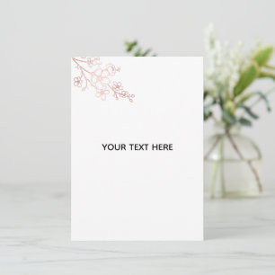 Create Your Own White Elegant Invitation