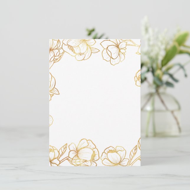 Create Your Own White Elegant Invitation (Standing Front)