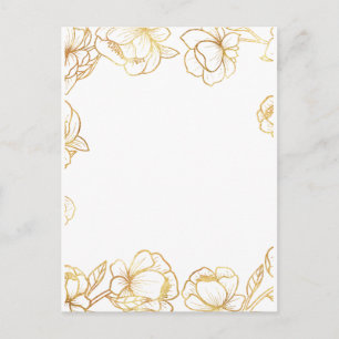 Create Your Own White Elegant Postcard