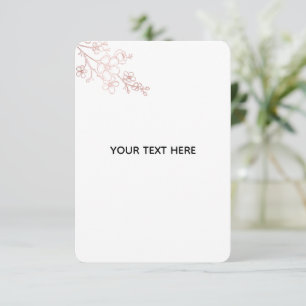 Create Your Own White Elegant RSVP Card