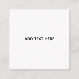 Create Your Own White  Enclosure Card