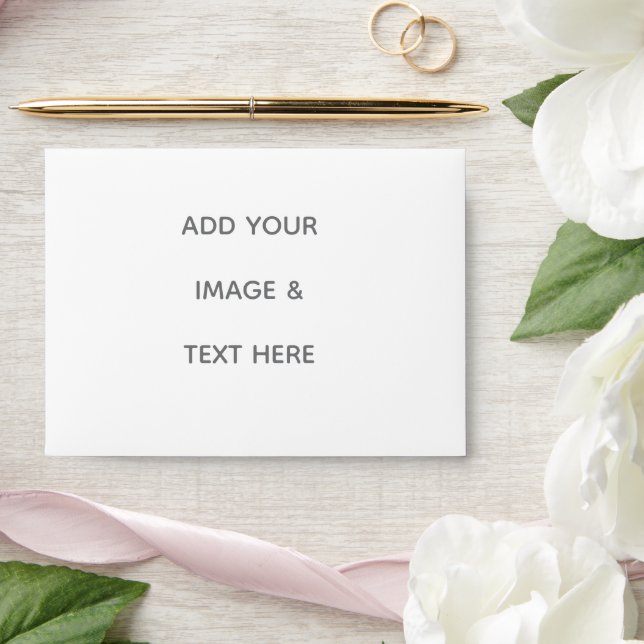 Create Your Own white  Envelope (Wedding)