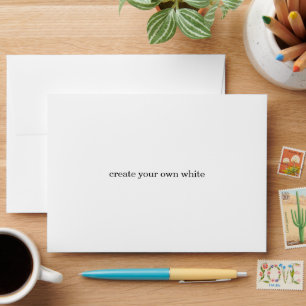 create your own white envelope