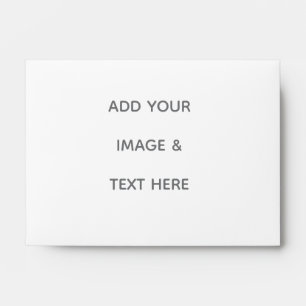 Create Your Own white  Envelope