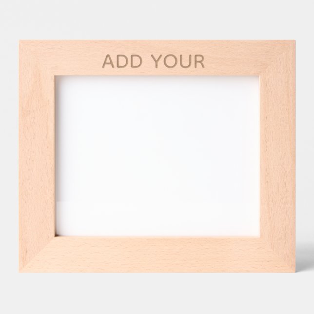 Create Your Own white  Etched Frames (Front)