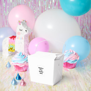 Create Your Own white Favour Box