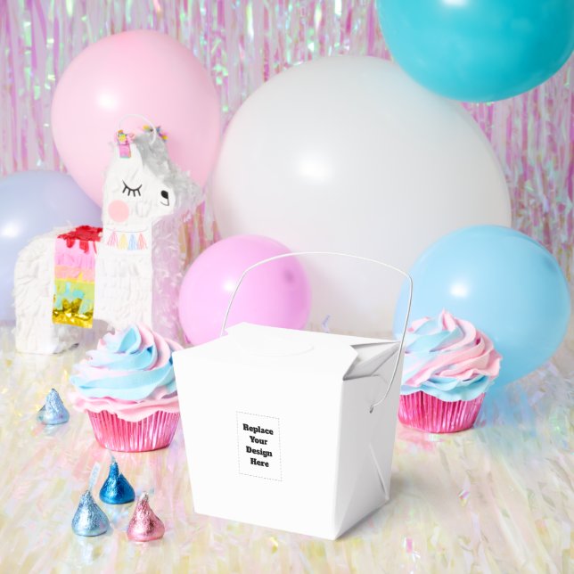 Create Your Own white  Favour Box (Party)