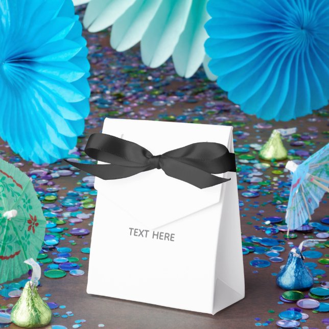 Create Your Own white  Favour Box (Party)