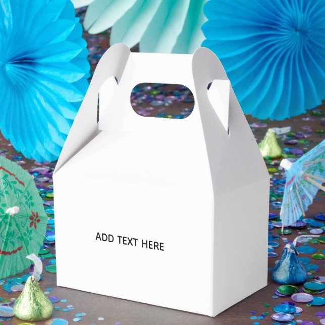 Create Your Own White  Favour Box (Party)