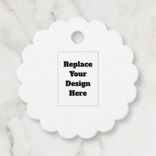 Create Your Own white Favour Tags