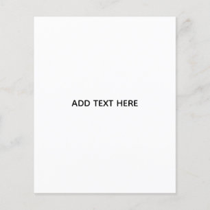 Create Your Own White Flyer