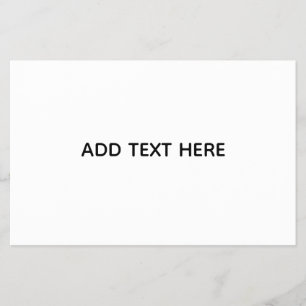 Create Your Own White Flyer