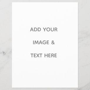 Create Your Own white  Flyer