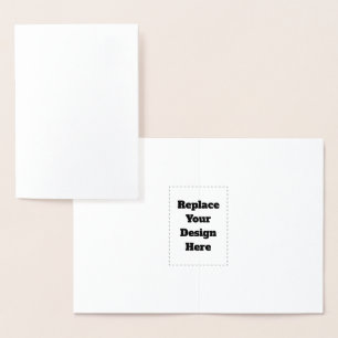 Create Your Own white Foil Card