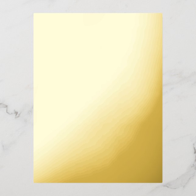 Create Your Own white  Foil Holiday Postcard (Front)