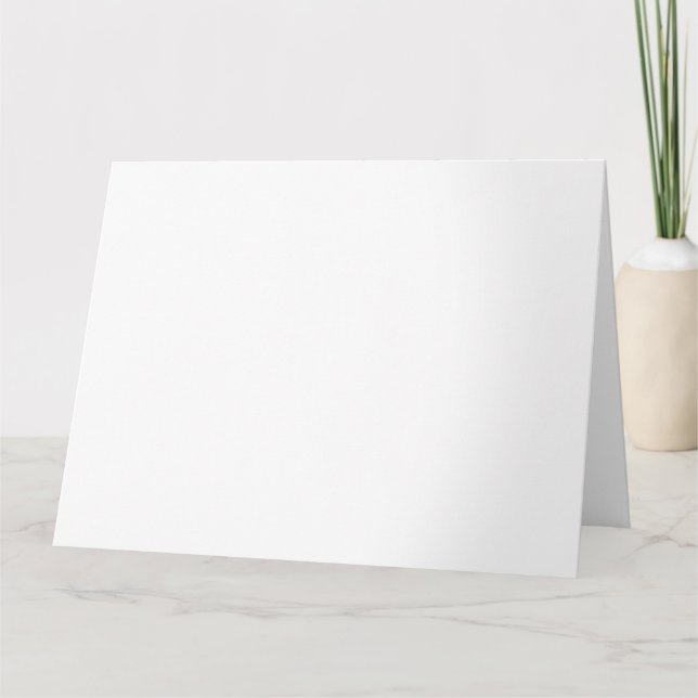 Create your own white Folded Thank You Card (Front)