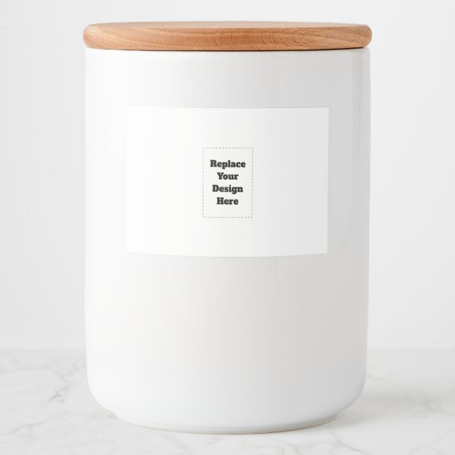 Create Your Own white  Food Label (Front)