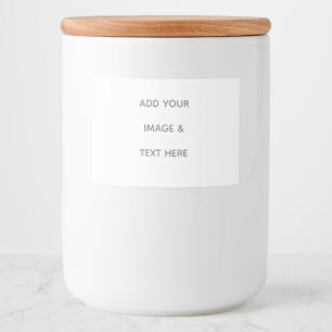 Create Your Own white Food Label