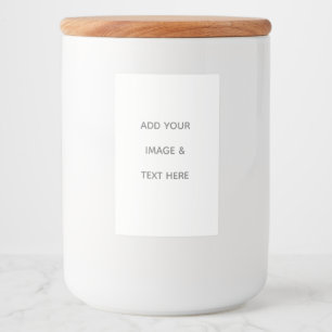 Create Your Own white Food Label