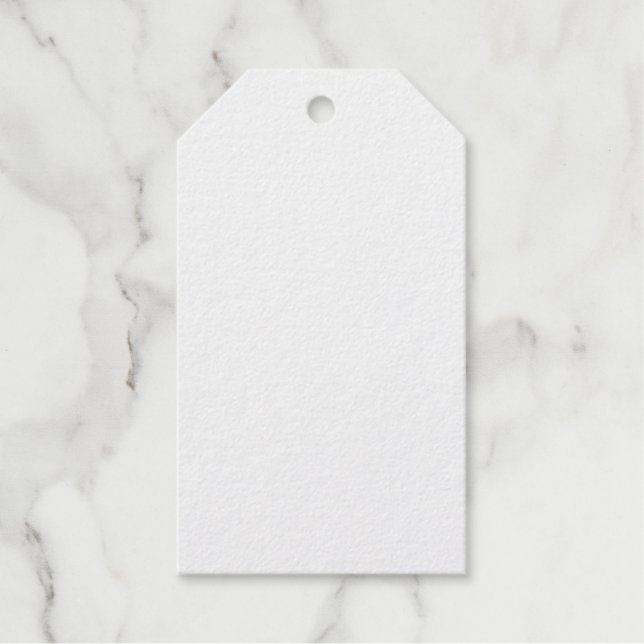 Create Your Own white Gift Tags (Front)