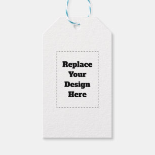 Create Your Own white  Gift Tags