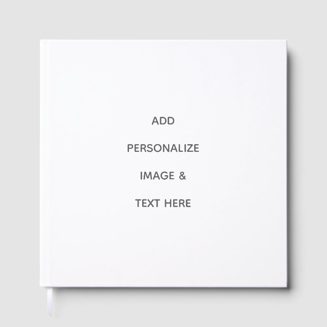 Create Your Own white Guest Book (Front)