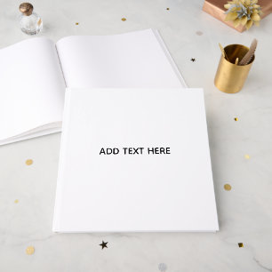 Create Your Own White  Guest Book