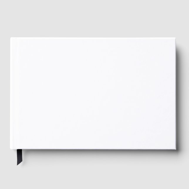  Create Your Own white Guest Book (Front)