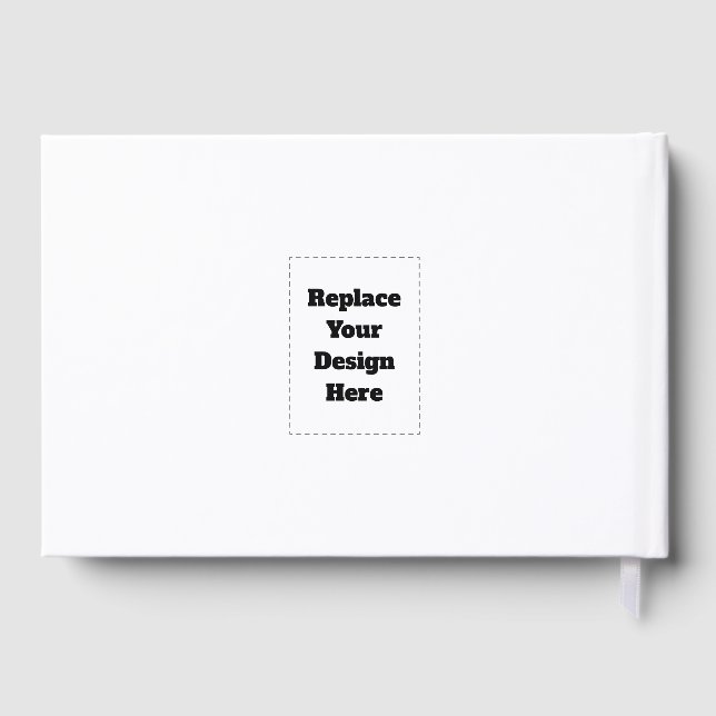 Create Your Own white  Guest Book (Back)