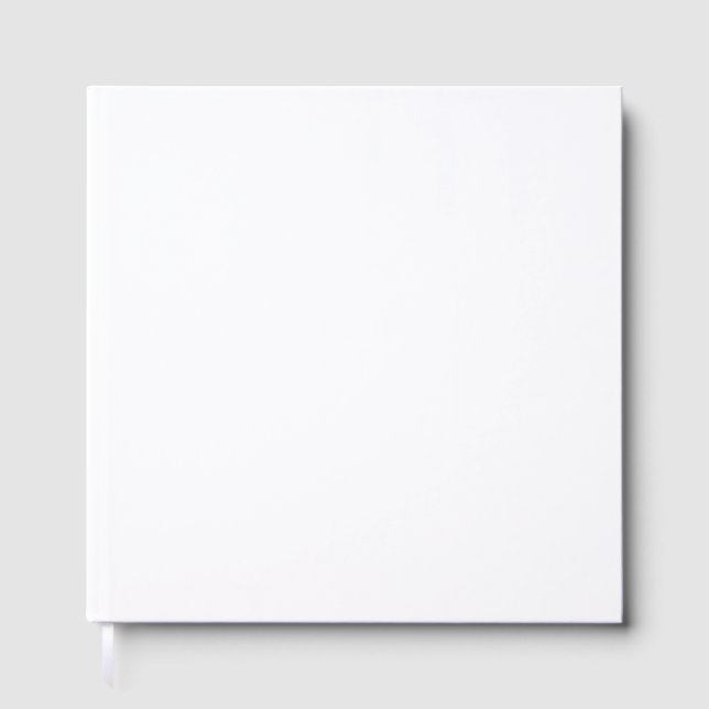 Create Your Own white Guest Book (Front)