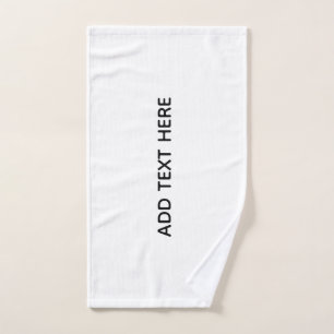 Create Your Own White  Hand Towel