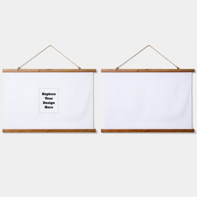 Create Your Own white  Hanging Tapestry (Double)