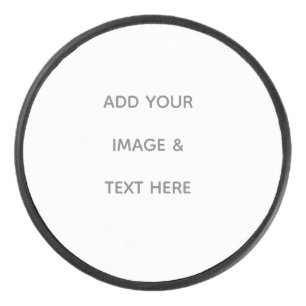 Create Your Own white  Hockey Puck