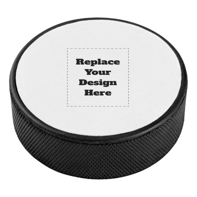 Create Your Own white  Hockey Puck (3/4)