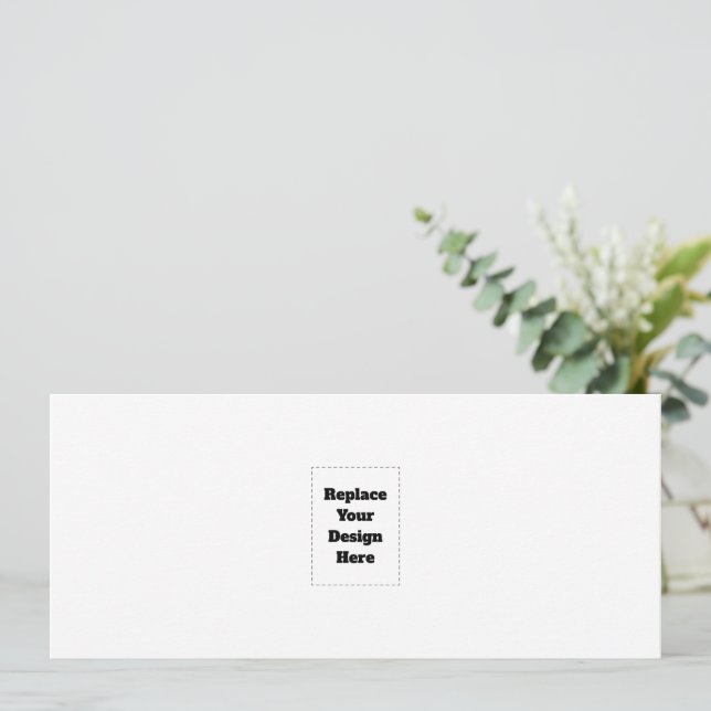 Create Your Own white  Holiday Card (Standing Front)