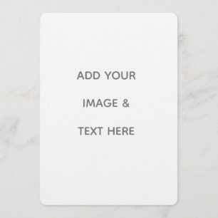 Create Your Own white Invitation